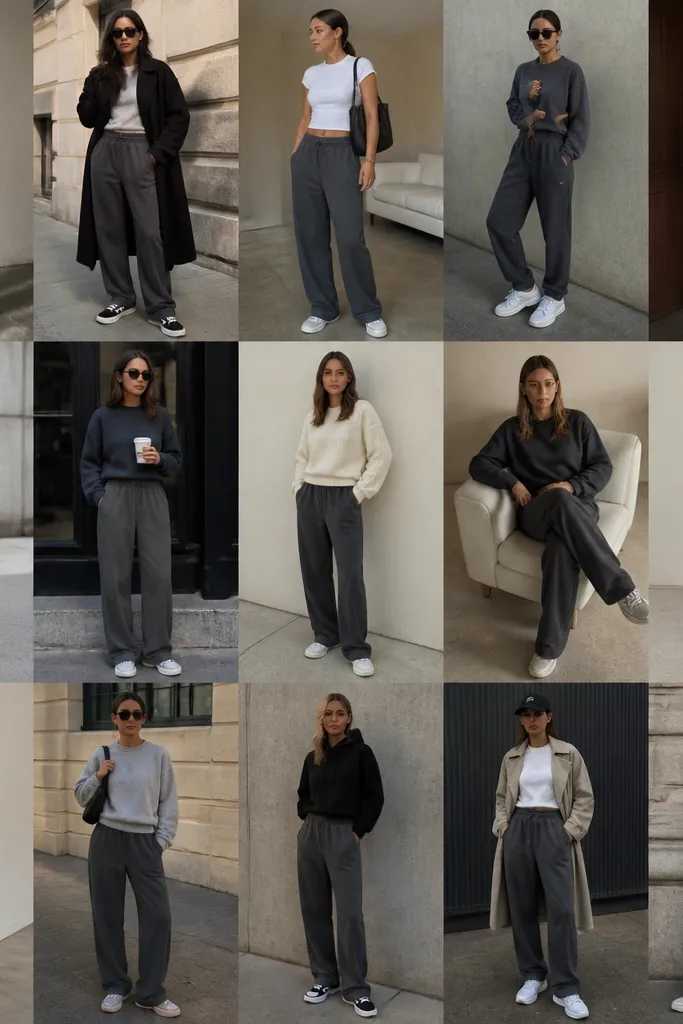 15 Best Dark Grey Sweatpants Outfits Worth Every Penny