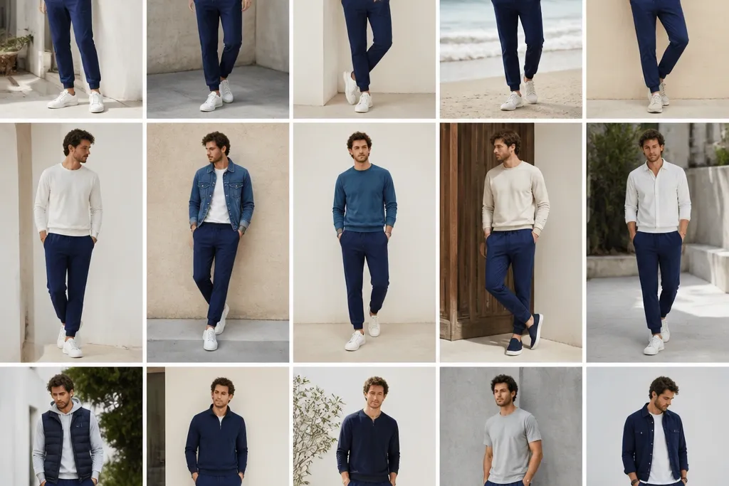 15 Blue Sweatpants Outfits for Men That Look Stunning