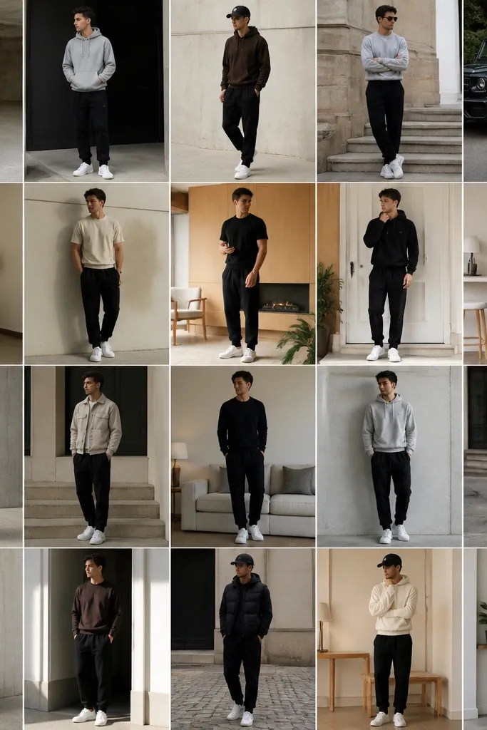 20 Black Sweatpants Outfits for Men I Wear on Repeat