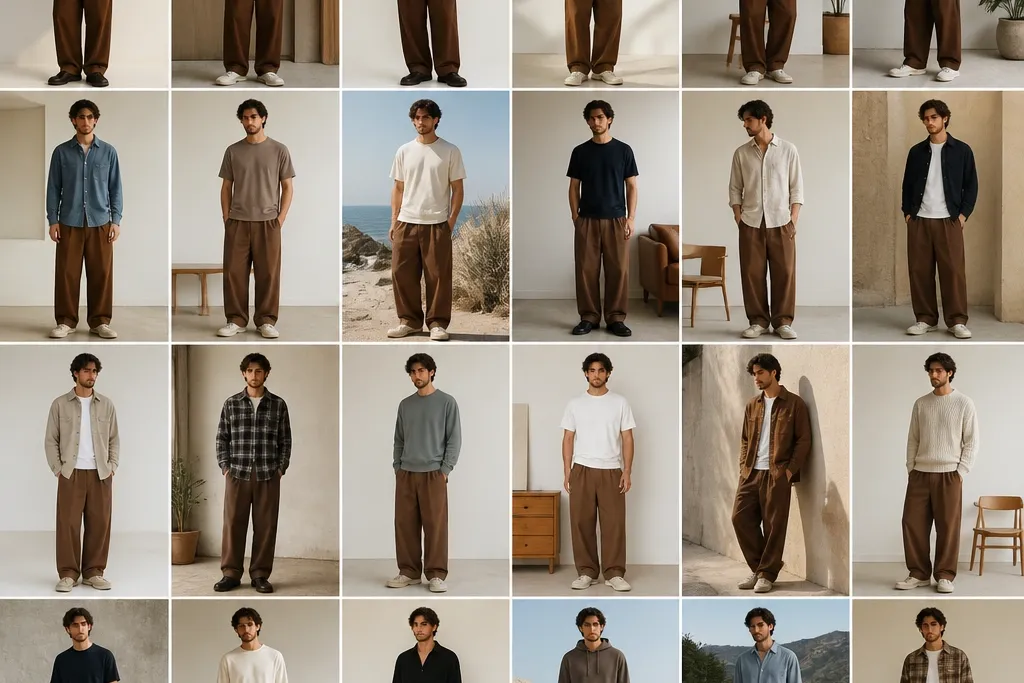 20 Brown Baggy Pants Outfits for Men I Tested and Loved