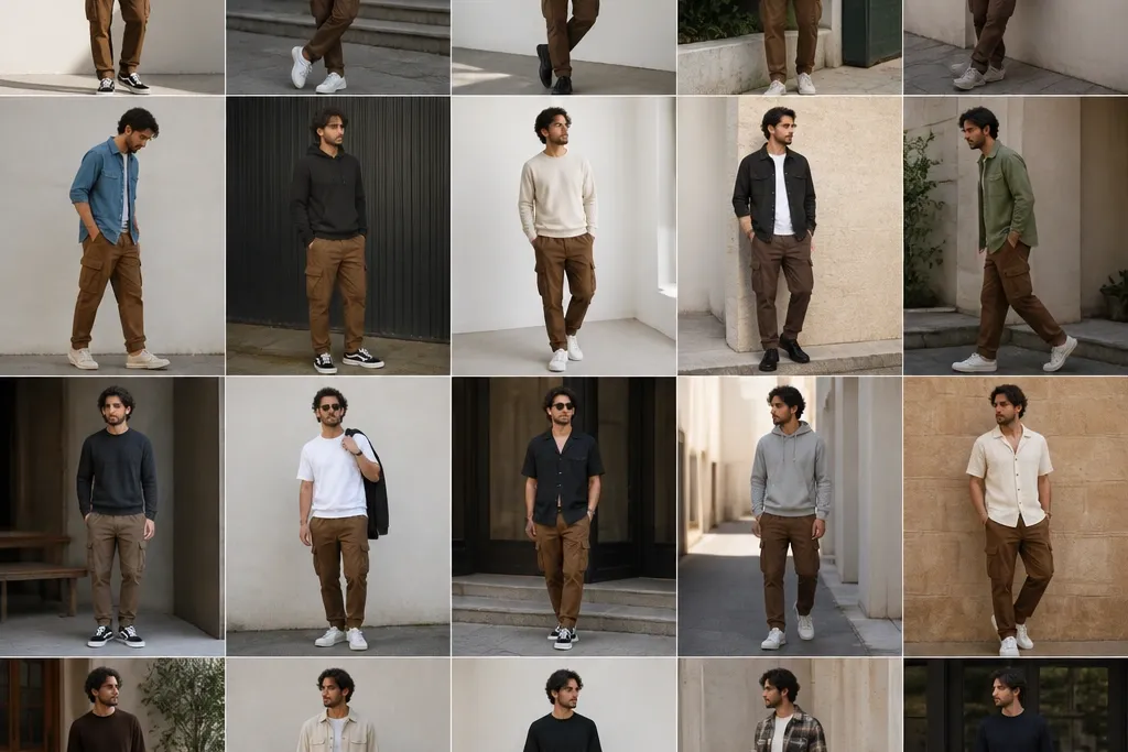 20 Brown Cargo Pants Outfits for Men I Wear on Repeat