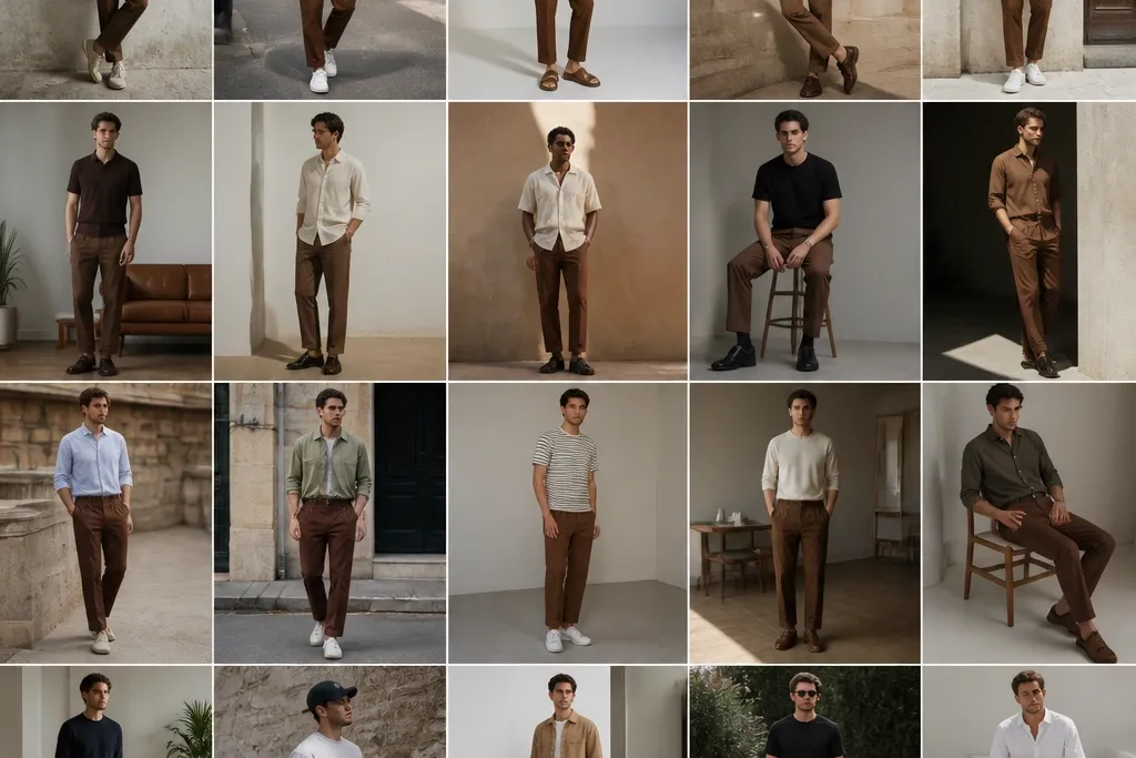 20 Casual Brown Pants Outfits for Men That Feel Effortless