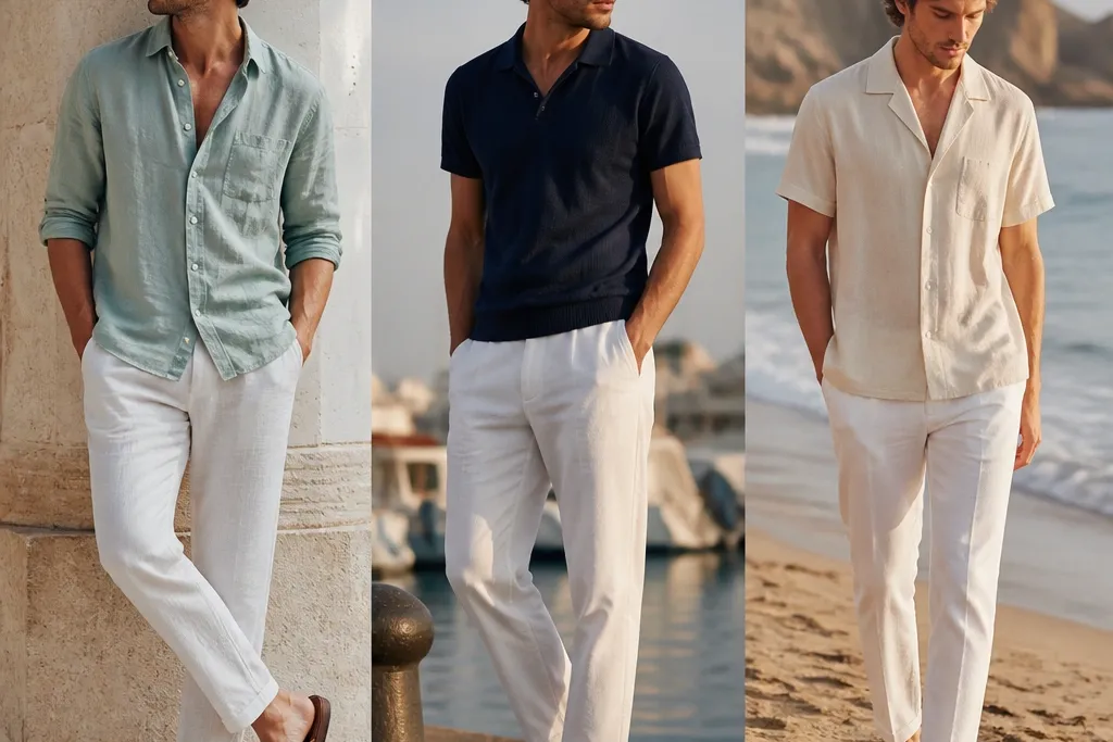 White pants summer outfits for men comparison review