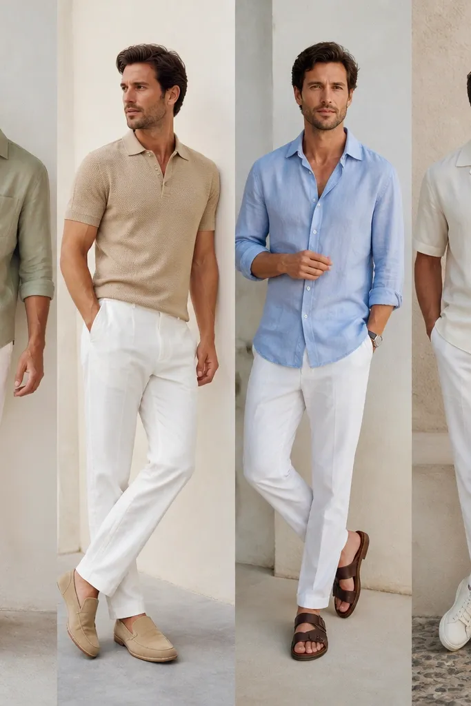 White pants summer outfits for men comparison review