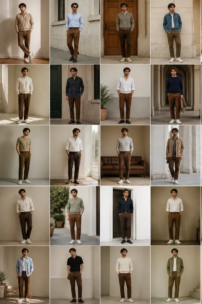 25 Brown Pants Outfits for Men I Style Every Week