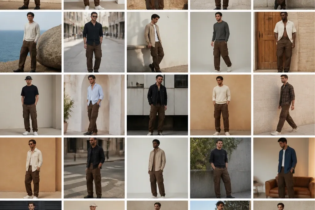25 Dark Brown Cargo Pants Outfits for Men That Look Stunning
