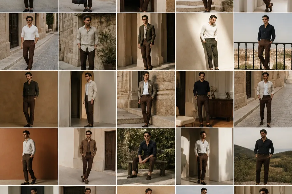 25 Dark Brown Pants Outfits for Men That Look Stylish