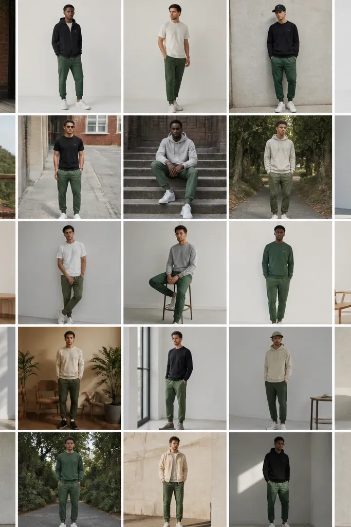 25 Green Sweatpants Outfits for Men That Feel Effortless