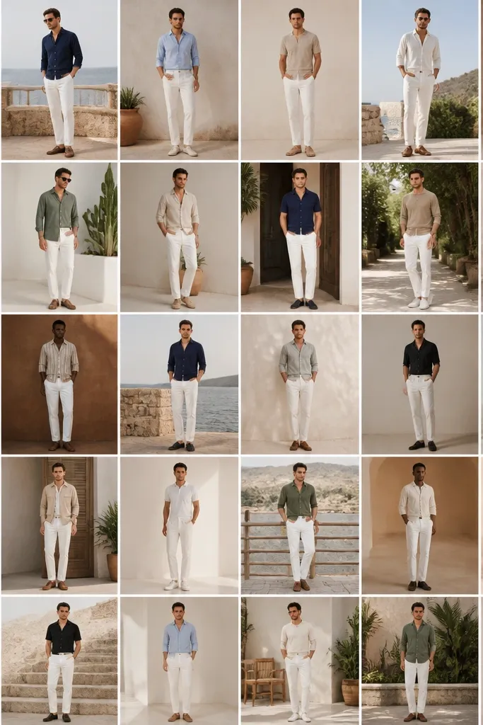 25 White Linen Pants Outfits for Men That Look Stunning