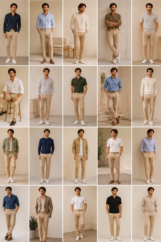 30 Light Brown Pants Outfits for Men You Will Actually Love