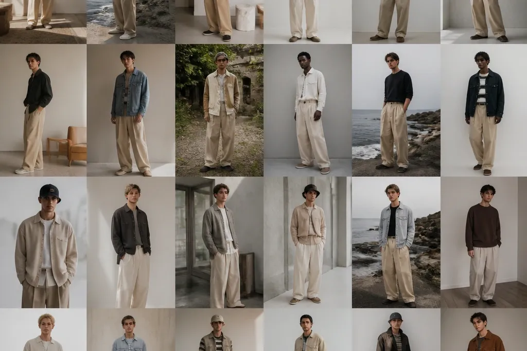 25 beige baggy pants outfits for men