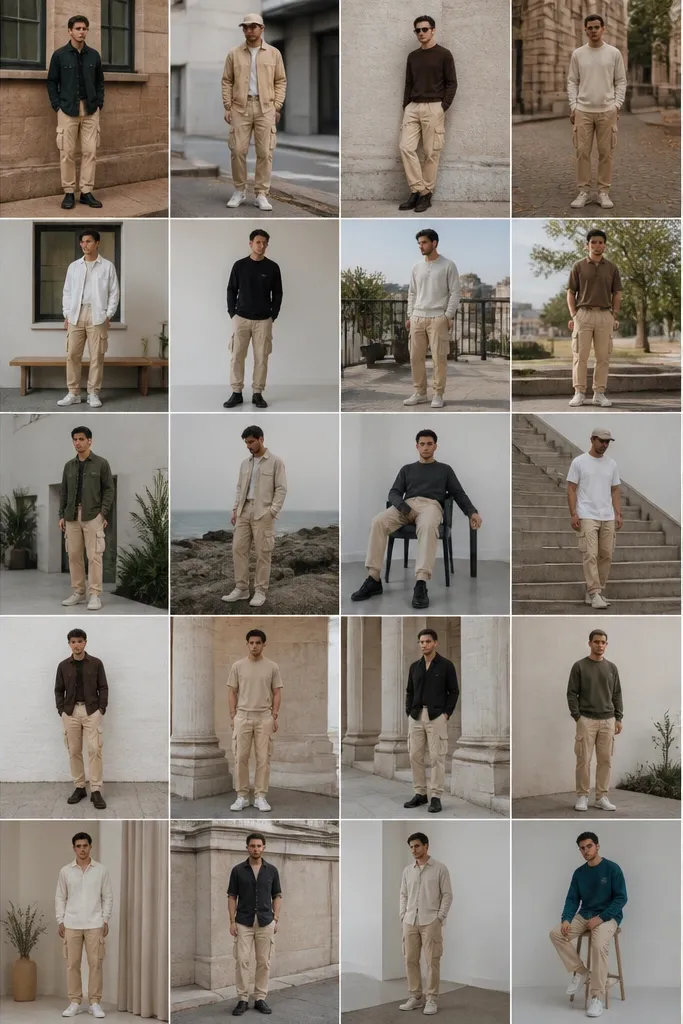 25 beige cargo pants outfits for men