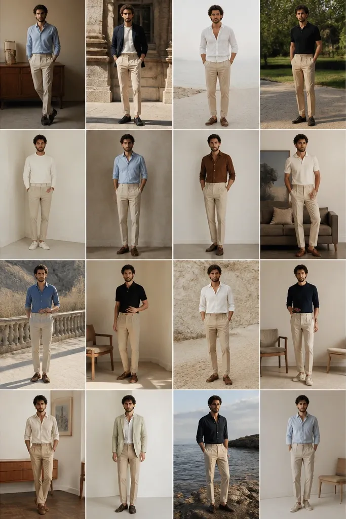 25 beige dress pants outfits for men