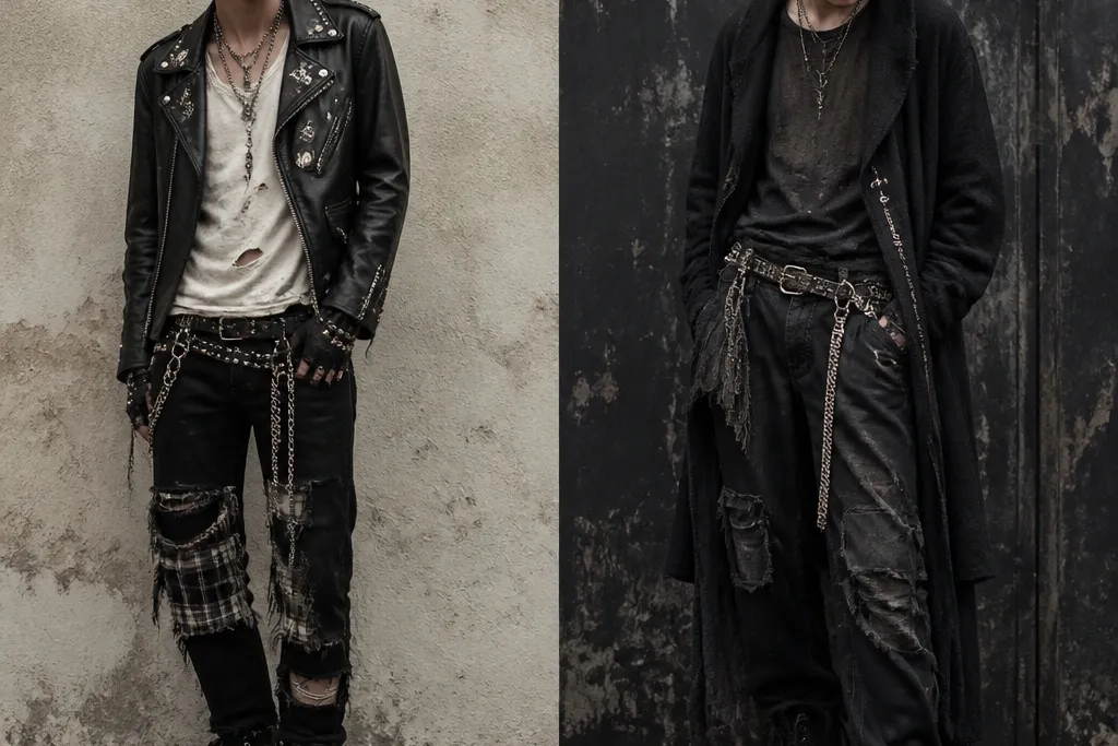Best grunge punk outfits men vs dark grunge