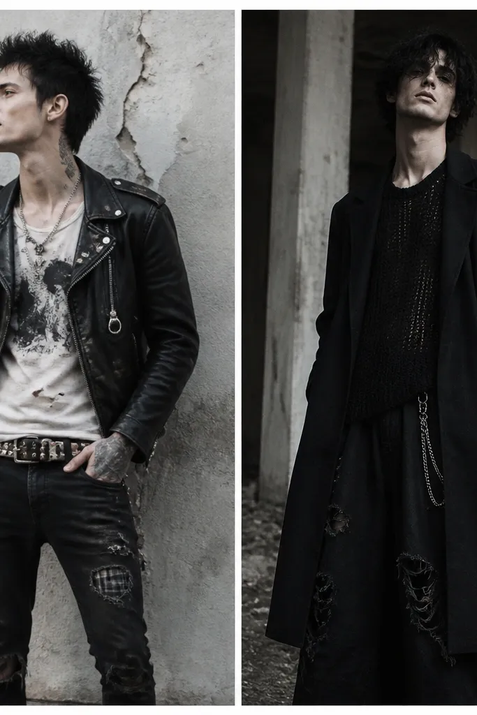 Best grunge punk outfits men vs dark grunge