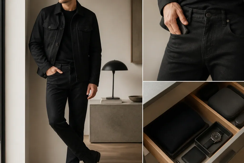 Black jeans outfit mens with storage ideas