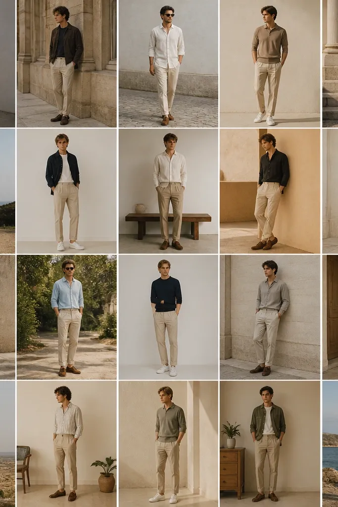 20 casual beige pants outfits for men