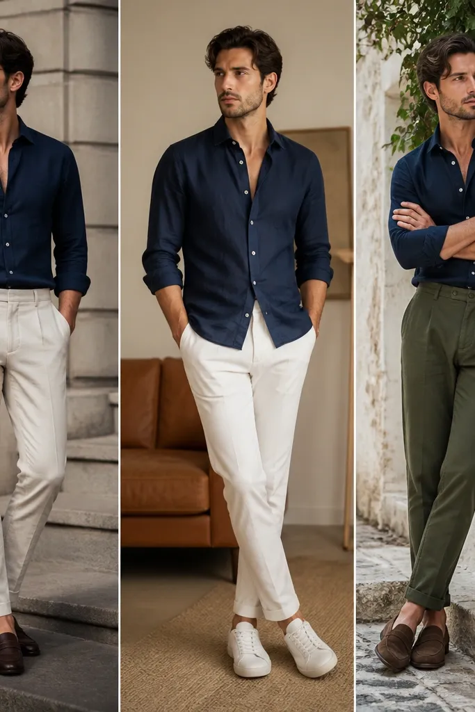 Comparison review navy blue shirt outfit men picks