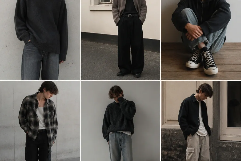 Cozy soft grunge outfits men you can wear daily