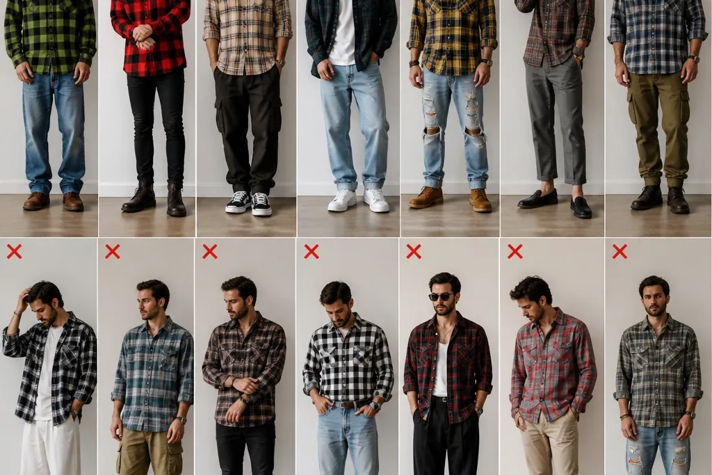 14 flannel outfits men mistakes