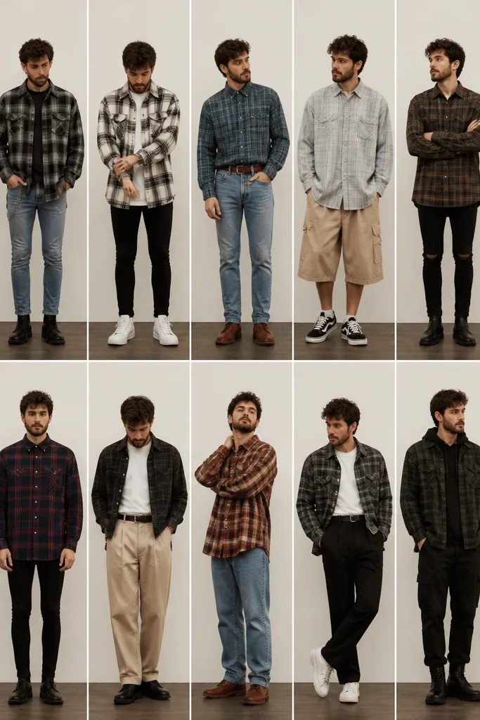 14 flannel outfits men mistakes