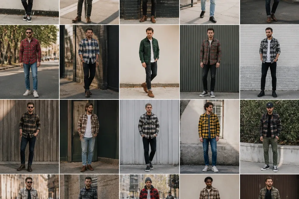 20 flannel street style outfits men