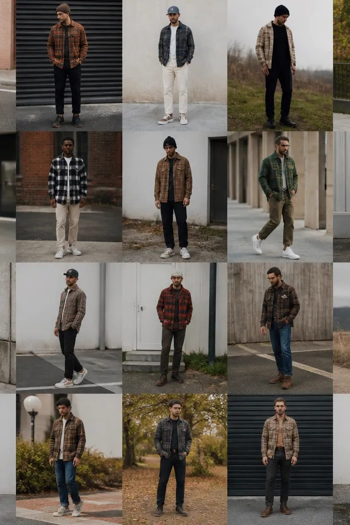 20 flannel street style outfits men
