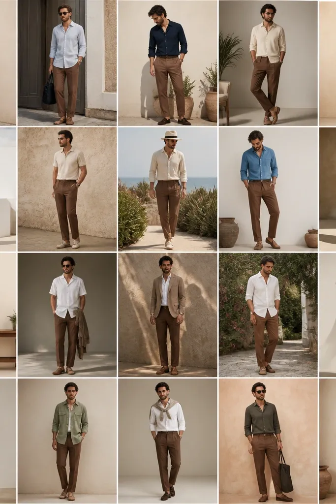 How to Style Brown Linen Pants as a Man - 20 Easy Ways