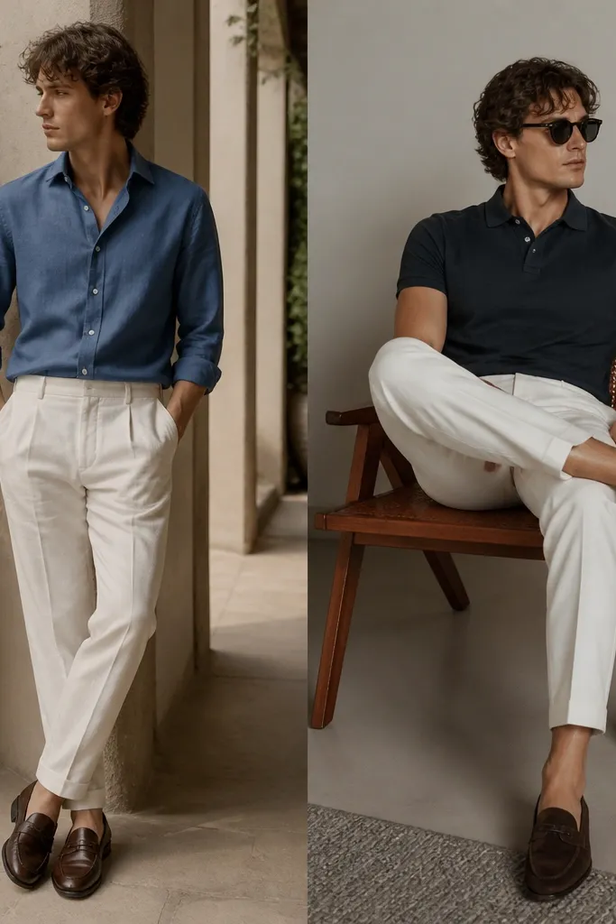 How to style white pants as a man