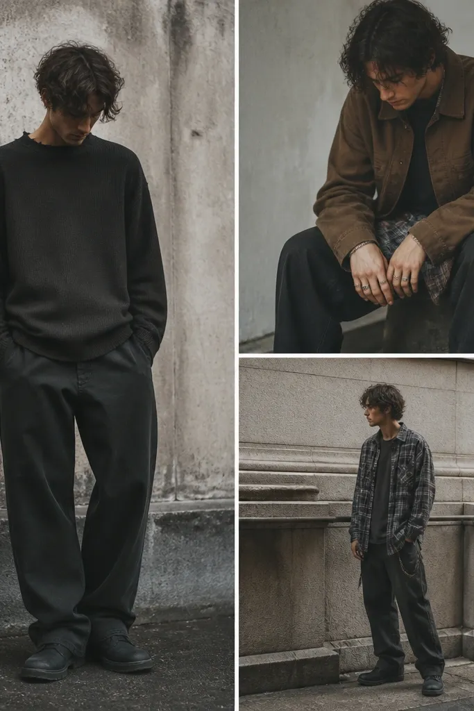 Low maintenance grunge men outfits that look intentional