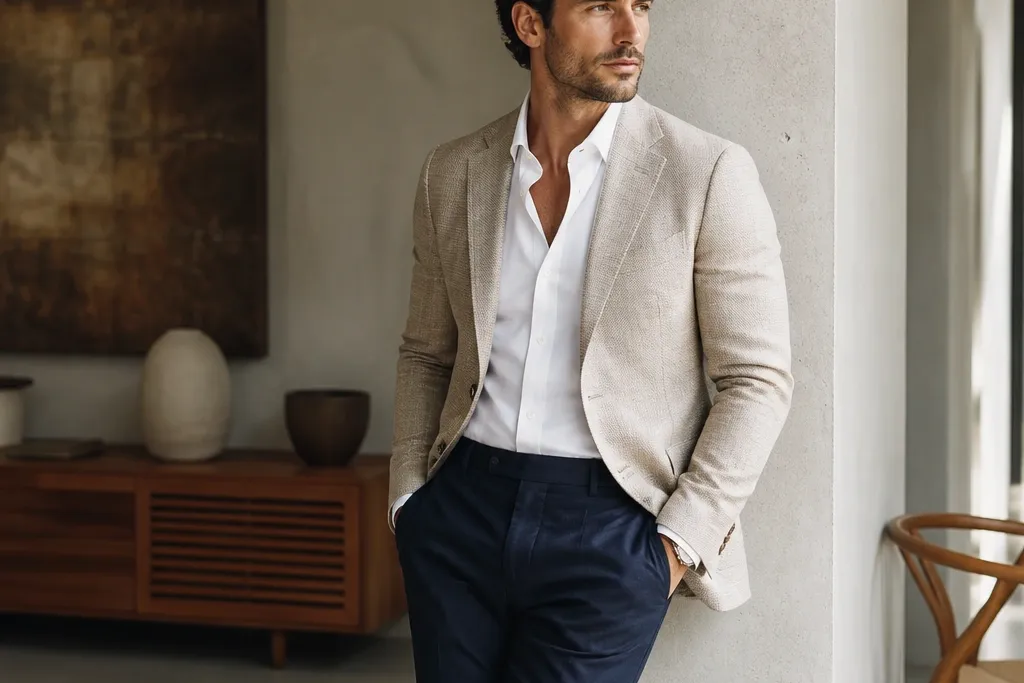 Luxe high end business casual outfits men look