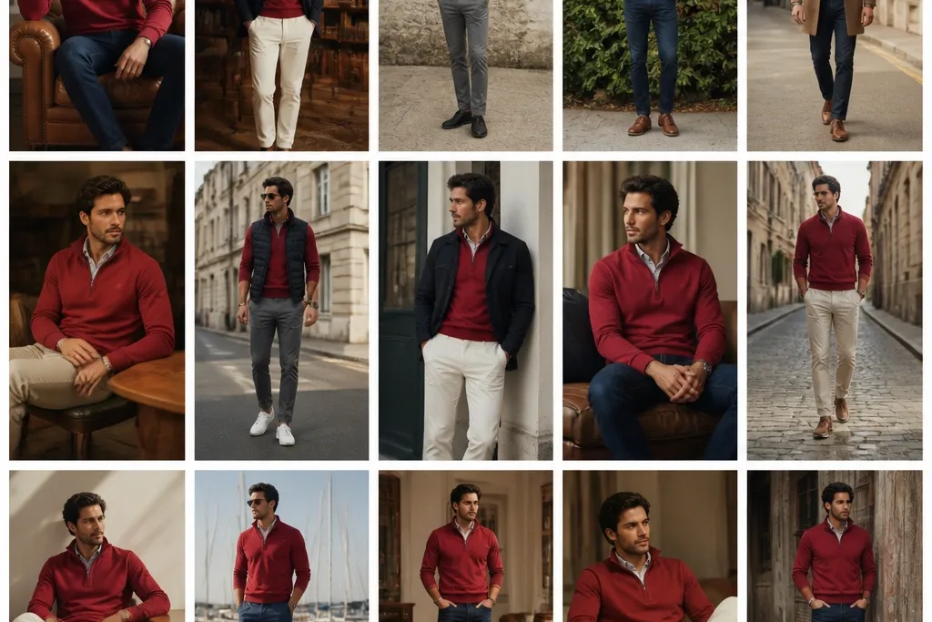 15 Red Quarter Zip Outfits for Men Worth Every Penny