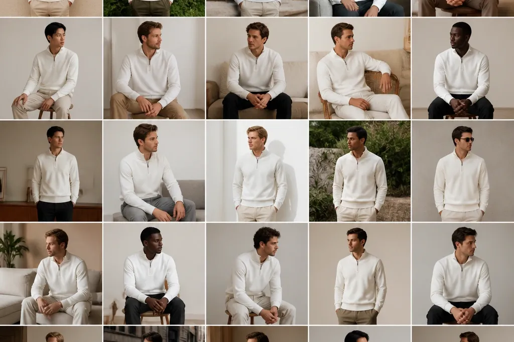 25 White Quarter Zip Outfits for Men That Feel So Clean